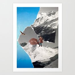 in the mountains Art Print