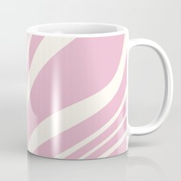70s style retro swirl in cream rose pink Coffee Mug