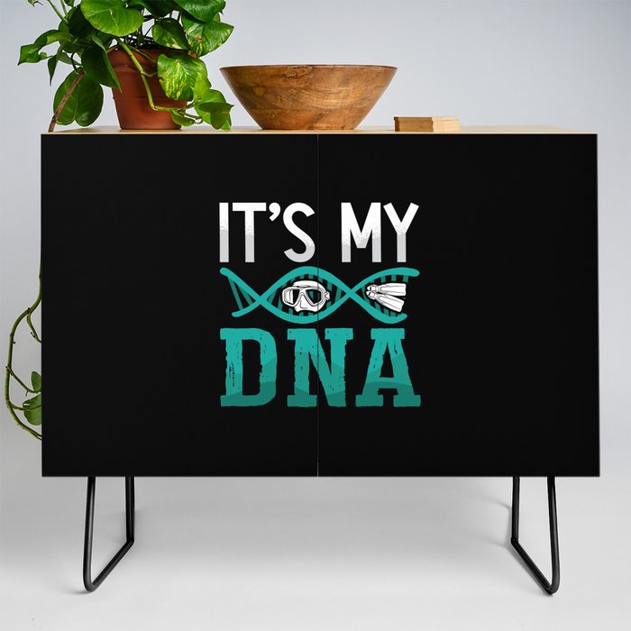 It's My DNA Spearfishing Freediving Dive Freediver Credenza