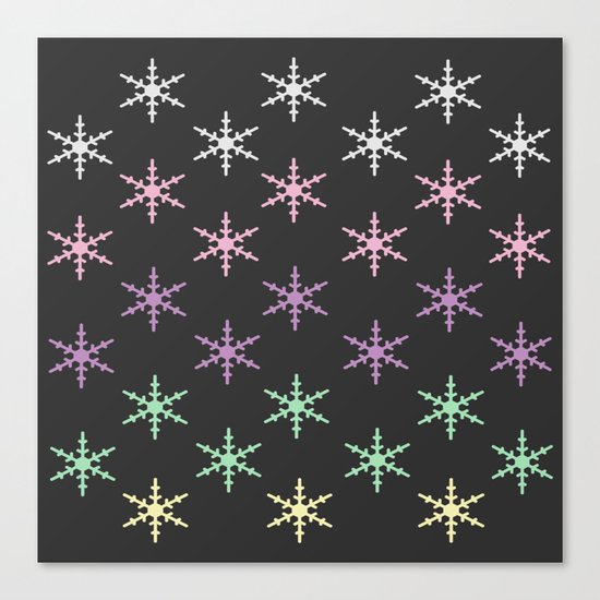 colorful snow pattern Canvas Print