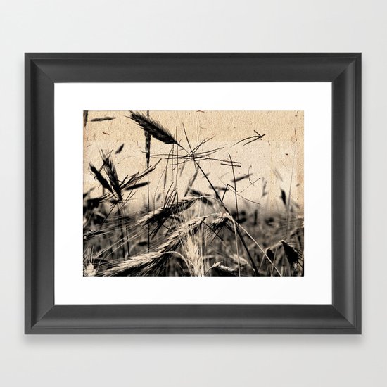 DRESSED GRAIN Framed Art Print