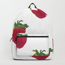 Corazon de fresa Backpack | Fruta, Latir, Tierno, Fresa, Abegotic, Azucar, Love, Dulce, Amor, Graphicdesign 