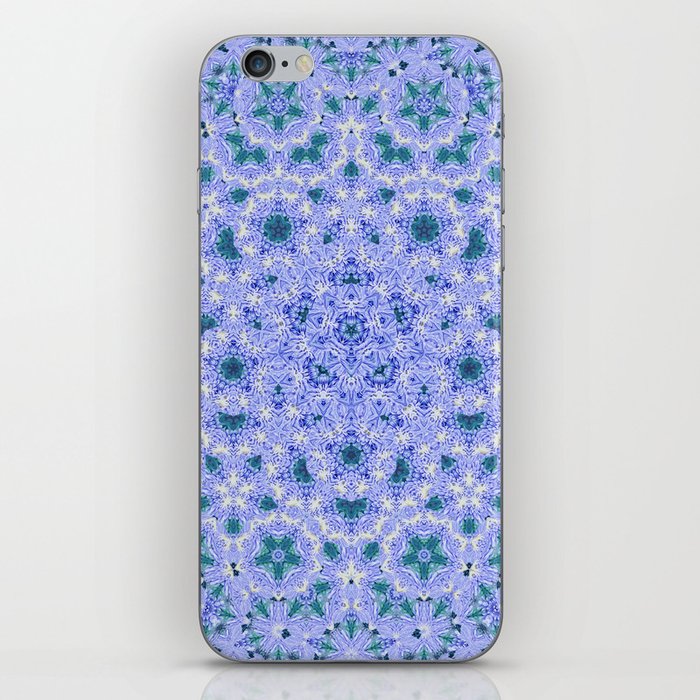 Pastel blue garden Chrysanthemum iPhone Skin