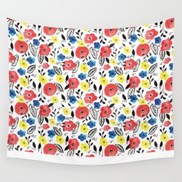 COLORFUL GARDEN Wall Tapestry