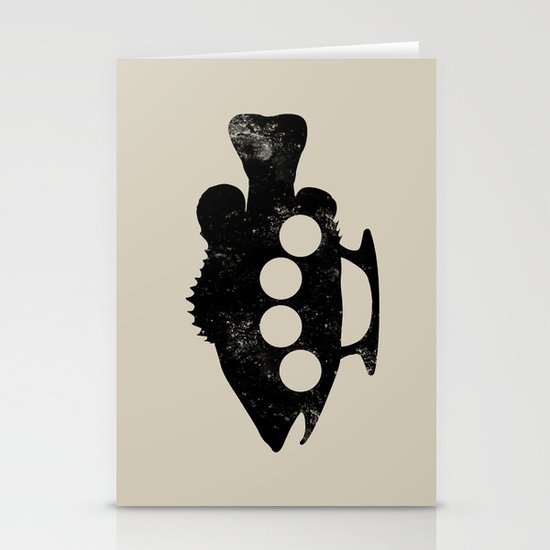 Bass Knuckles Stationery Cards