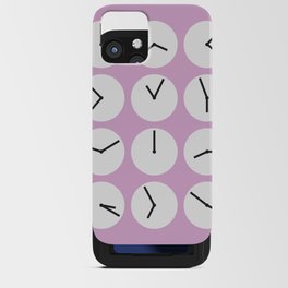Minimal clock collection 7 iPhone Card Case