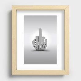 Fuck you Recessed Framed Print