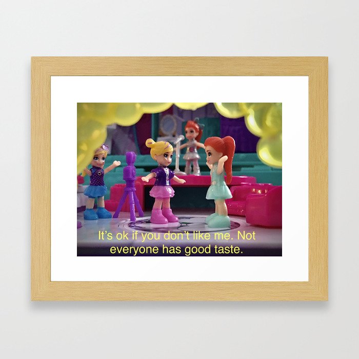 Polly Pocket disco party Framed Art Print