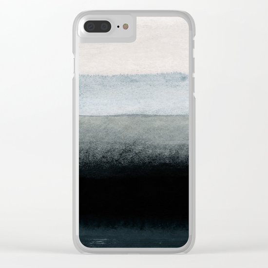 shades of grey Clear iPhone Case