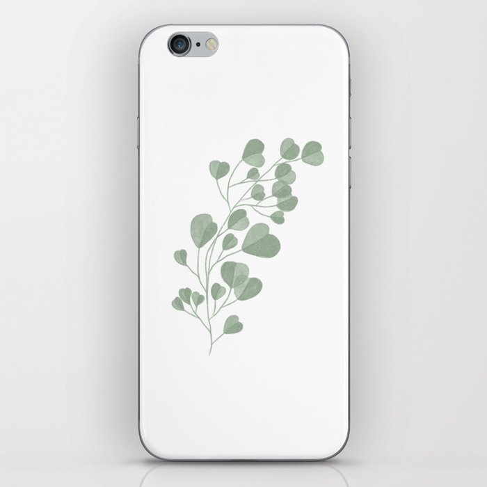 Watercolor Green Plant iPhone Skin