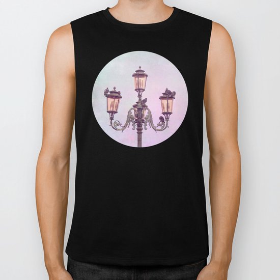MAGICAL VENICE | Pink Lanterns Biker Tank