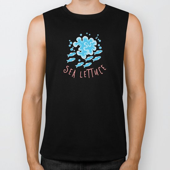 Sea Lettuce_Pattern Biker Tank