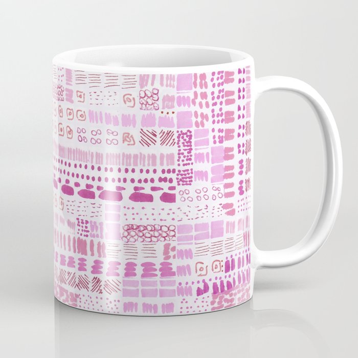 pink magenta ink marks hand-drawn collection Coffee Mug