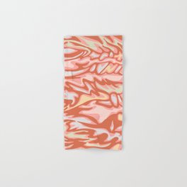FLOW MARBLED ABSTRACT in TERRACOTTA AND BLUSH Hand & Bath Towel
