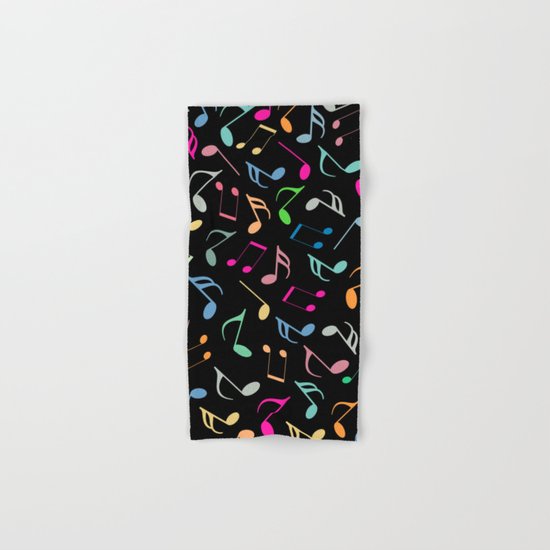Music Colorful Notes II Hand & Bath Towel