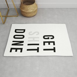 Get Sh(it) Done // Get Shit Done Area & Throw Rug