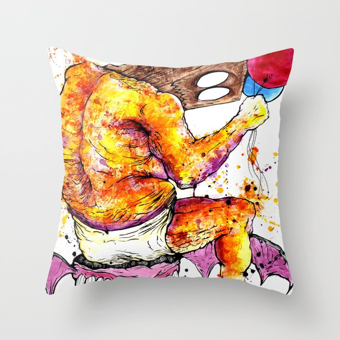 No One Came To The Party Throw Pillow