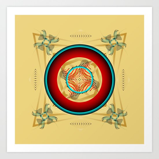 Circle Study No. 453 Art Print