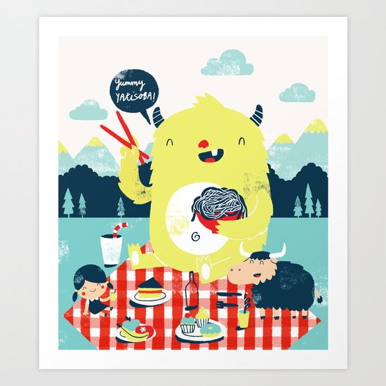 yummy yakisoba! Art Print