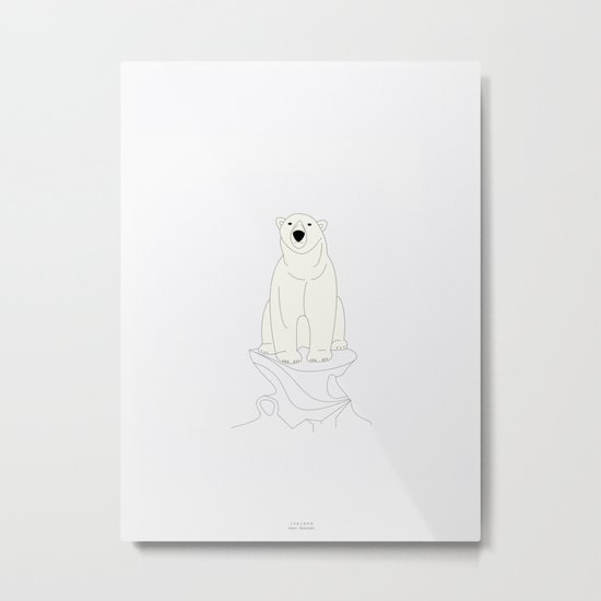 ISBJØRN Metal Print