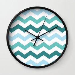 Chevron forest Wall Clock | Pattern 