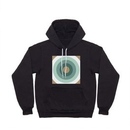 White smoke, light slate gray, rosy brown, silver, dim gray concentric circles Hoody