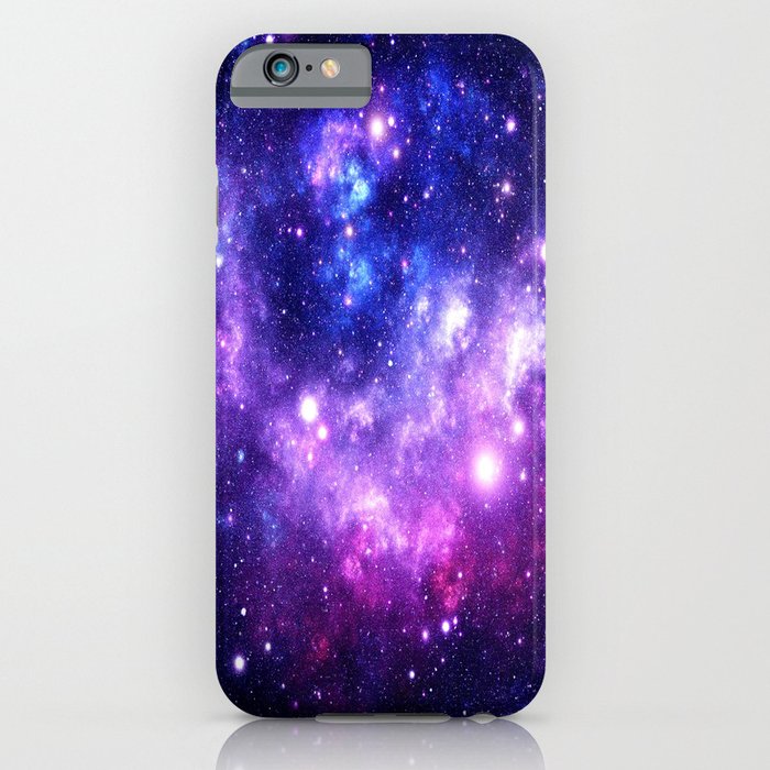 purple blue galaxy nebula iphone case