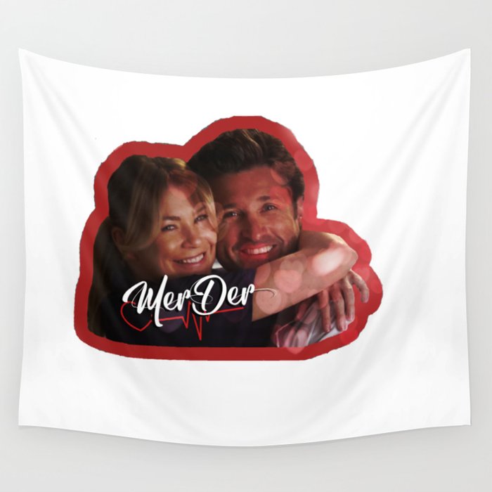 MerDer Grey s Anatomy Meredith Derek Ship Wall Tapestry