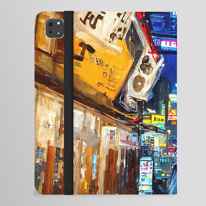 Streets of Neo-Tokyo iPad Folio Case