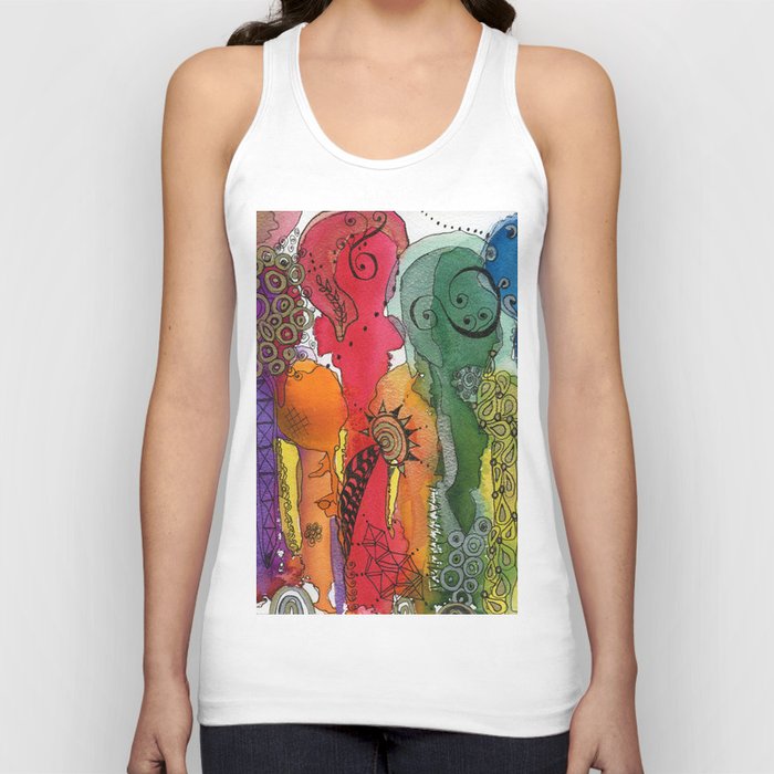 Square Psychedelic Tank Top