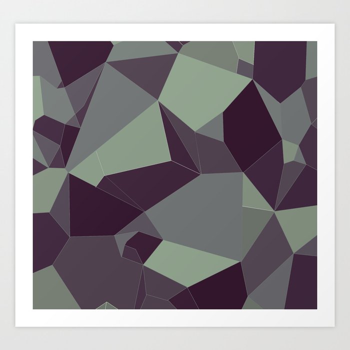 Low Poly Abstract Art Print