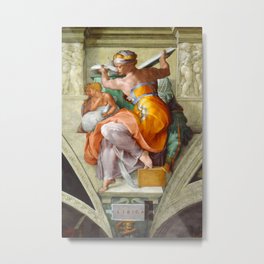 Michelangelo Buonarroti "The Libyan Sibyl" Metal Print | Masterpiece, Libyansibyl, Bible, Italianrenaissance, Artmasters, Buonarroti, Masters, Thelibyansibyl, Renaissance, Michelangelo 