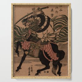 Kumagai Jiro Naozane (Utagawa Yoshikazu) Serving Tray