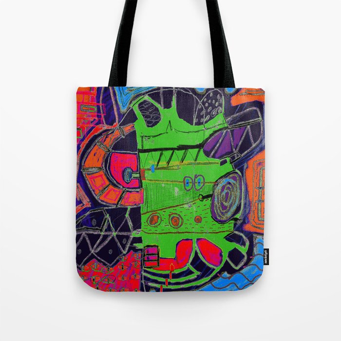 A machine to make dreams 4. Abstract Art. Contemporary Painting.   Tote Bag