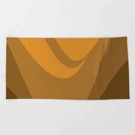 Orange valley Beach Towel