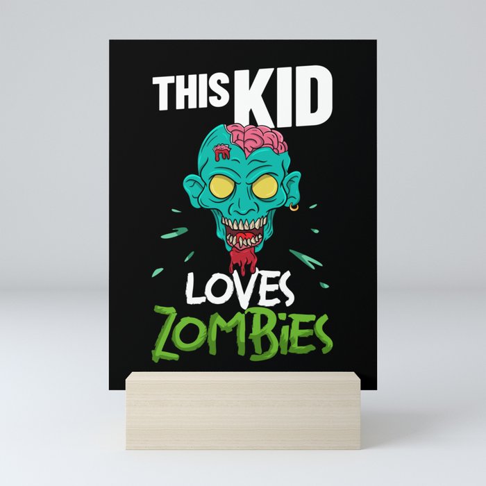 Scary Zombie Halloween Undead Monster Survival Mini Art Print