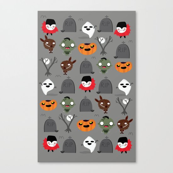 Not that spooky halloween Canvas Print