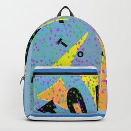 "Today Fell Apart" Backpack | Fault, Digital, Faulty, Unravelled, Graphicdesign, Today, Fellapart, Plansawry 