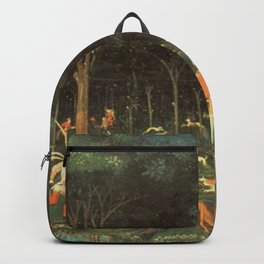 Paolo Uccello - The Hunt in the Forest Backpack | Artprint, Painting, Wallart, Frame, Illustration, Poster, Decor, Old, Vintage, Ashmoleanmuseum 