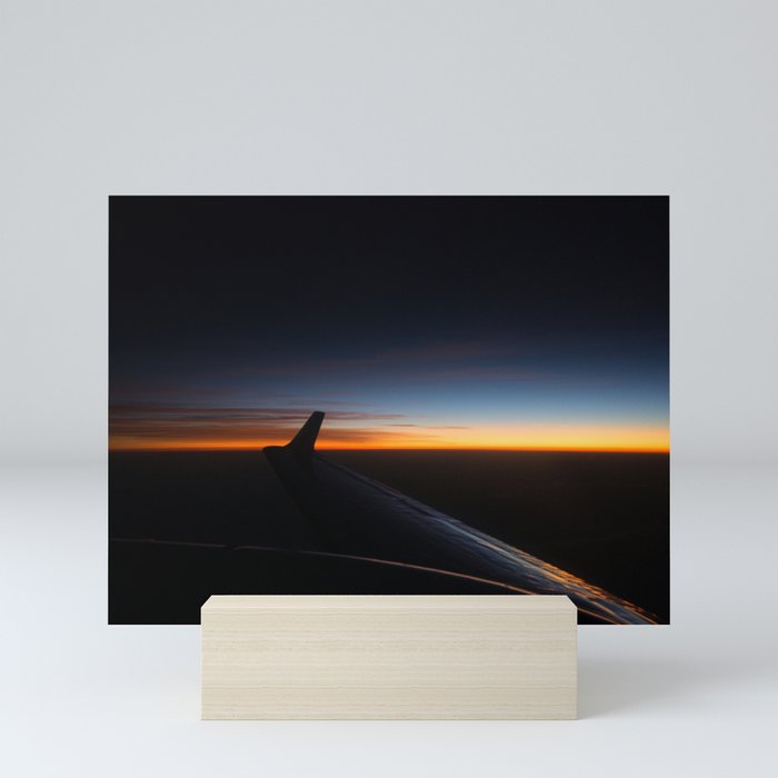 Sunset from the cocpkit Mini Art Print