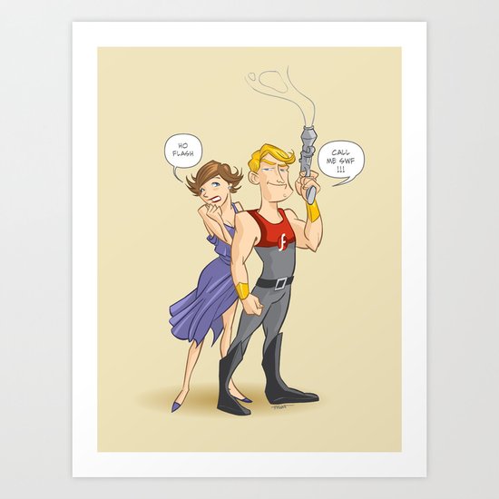 Flash! Art Print