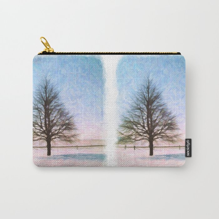 A Perfect Winter Tree Vivid Oil Carry-All Pouch