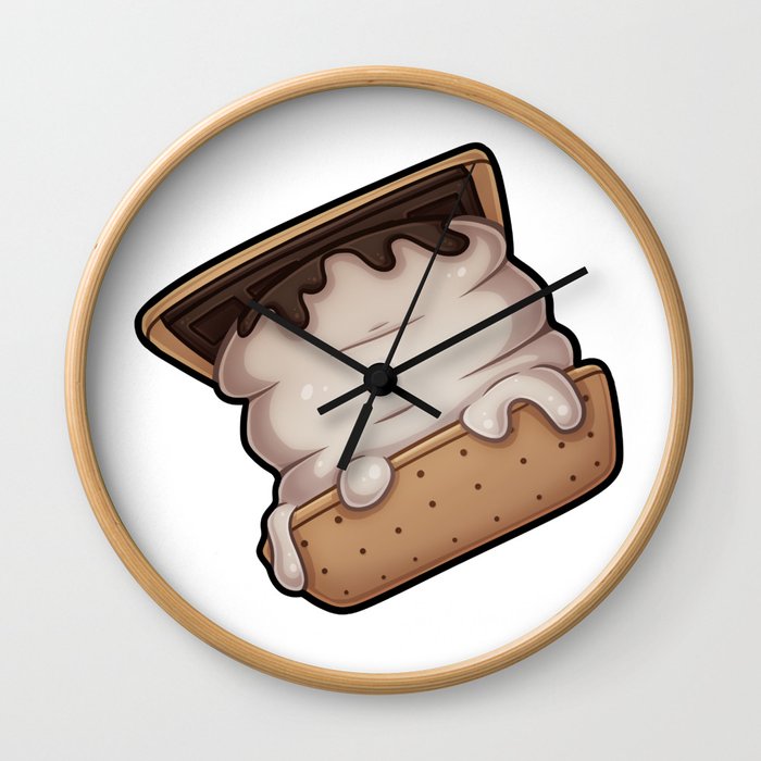 S'Mores Wall Clock