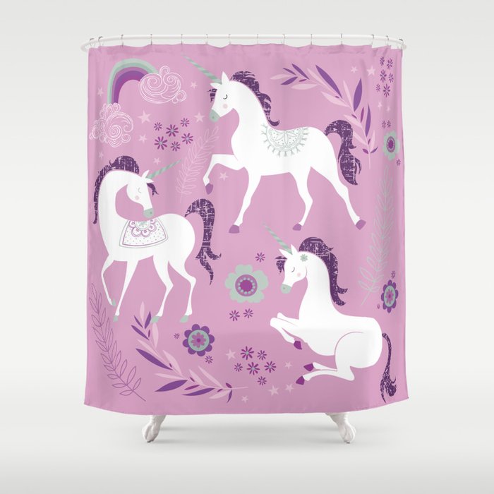 Unicorn Dance Shower Curtain
