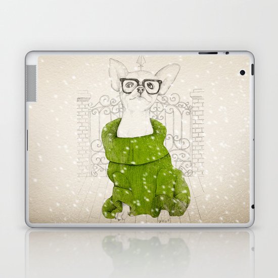 Hipster Chiuaua Laptop & iPad Skin