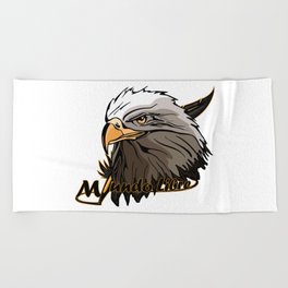 Ave Alguila Calva Beach Towel