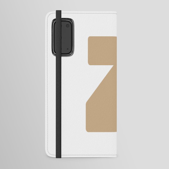 Z (Tan & White Letter) Android Wallet Case