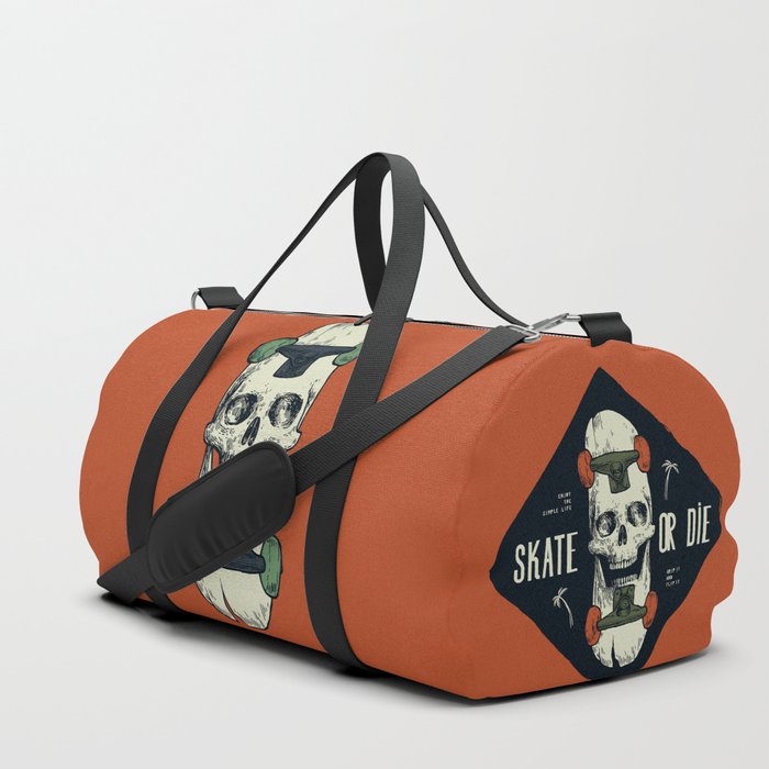 Skateboard Skull Duffle Bag