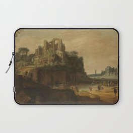Roman Landscape with the Palatine to the left and part of the Roman Forum on the right, Pieter Antho Laptop Sleeve
