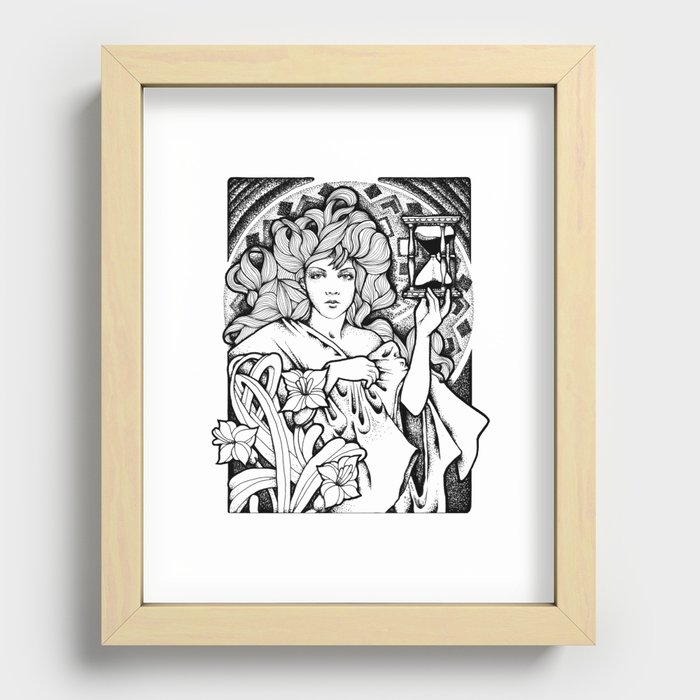 Time Passes Recessed Framed Print